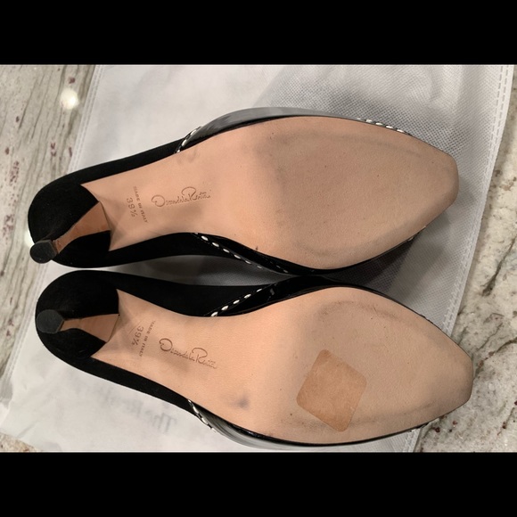 Brand new Oscar de la Renta black suede platforms - Picture 7 of 8